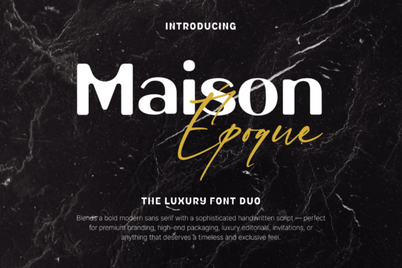 Maison Époque Duo Font for Makers